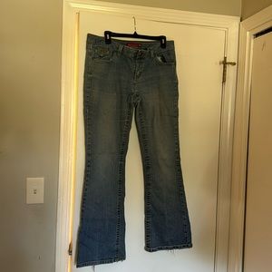 Juniors SO stretch flare jeans. Size 13 Long.